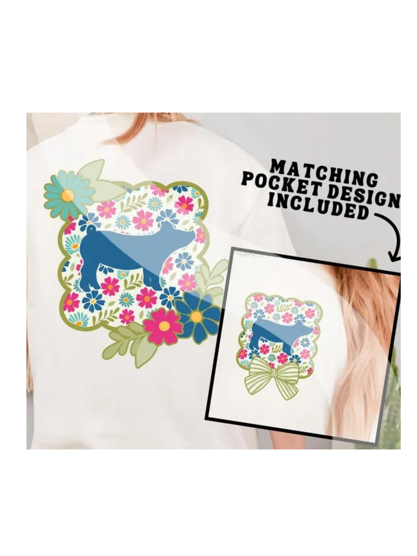 Floral Pig Short Sleeve/Bella/3001