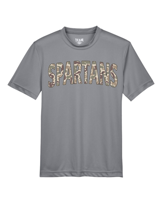 YOUTH Camo Word Mascot Short Sleeve/Team 365/TT11Y