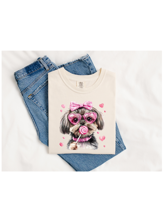 Valentine Dogs Short Sleeve/Comfort Color/1717