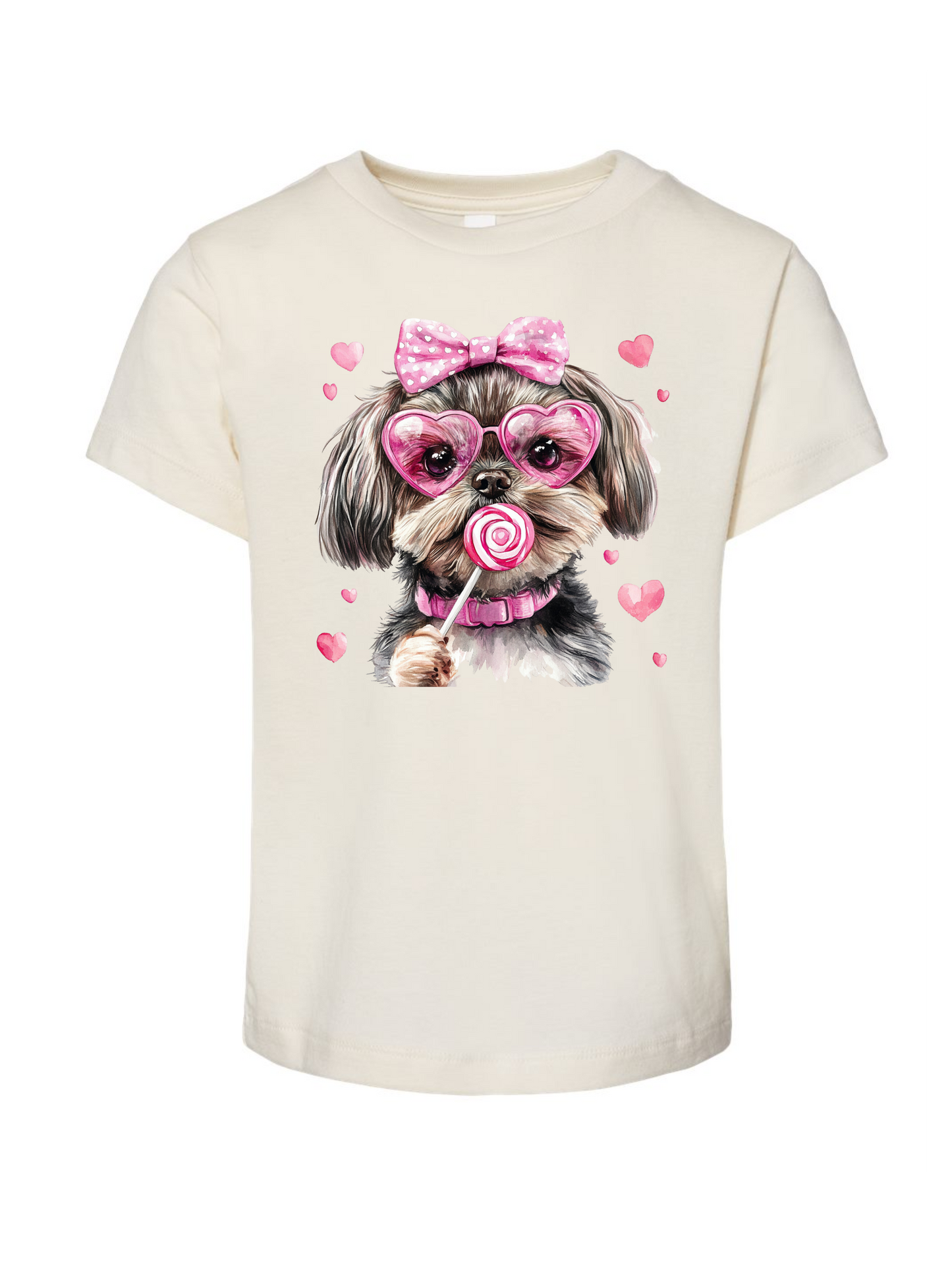 TODDLER Valentine Dogs Short Sleeve/Bella/3001T