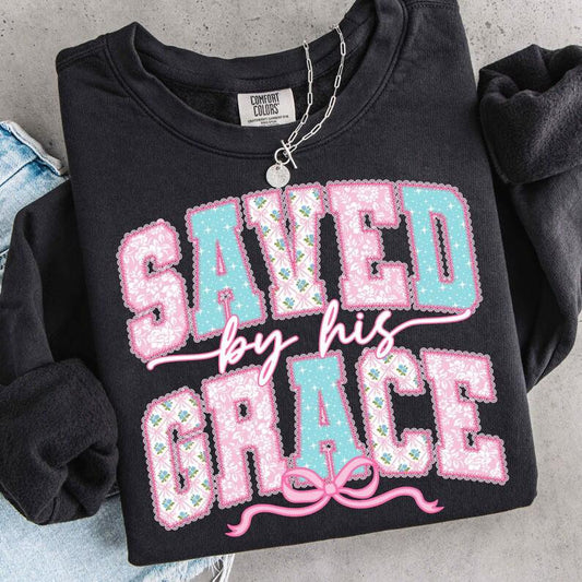 Saved by his Grace Short Sleeve/Comfort Color/1717