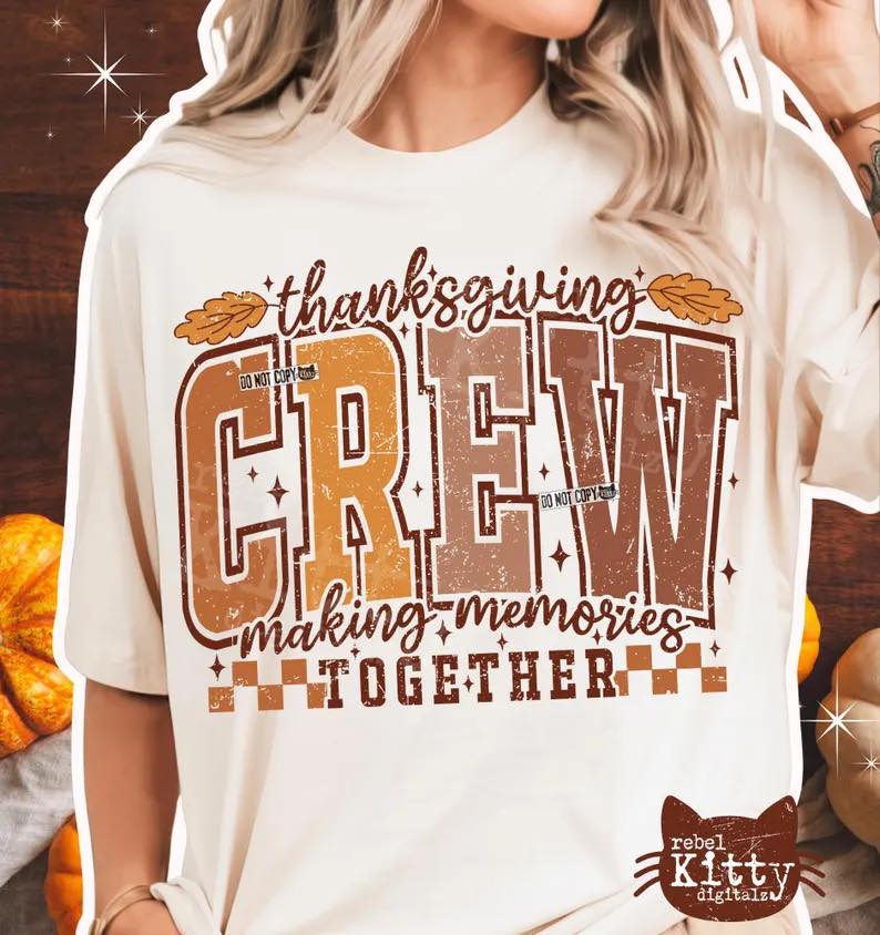 Thanksgiving Crew Short Sleeve/Comfort Color/1717